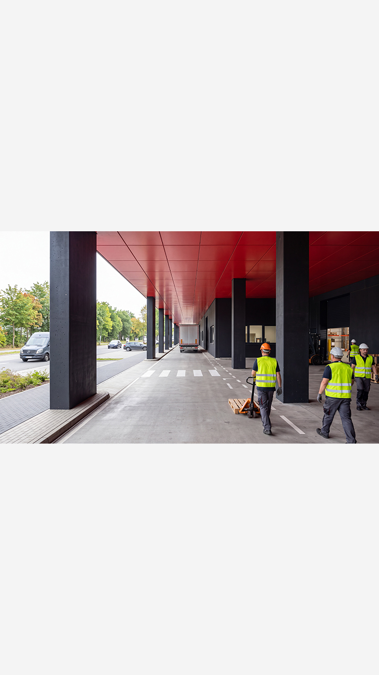 Neue Schmiede am Frankfurter Ring 227 in München – Visualisierung eines produktiven Stadtquartiers mit Gewerbe-, Büro- und begrünten Freiräumen