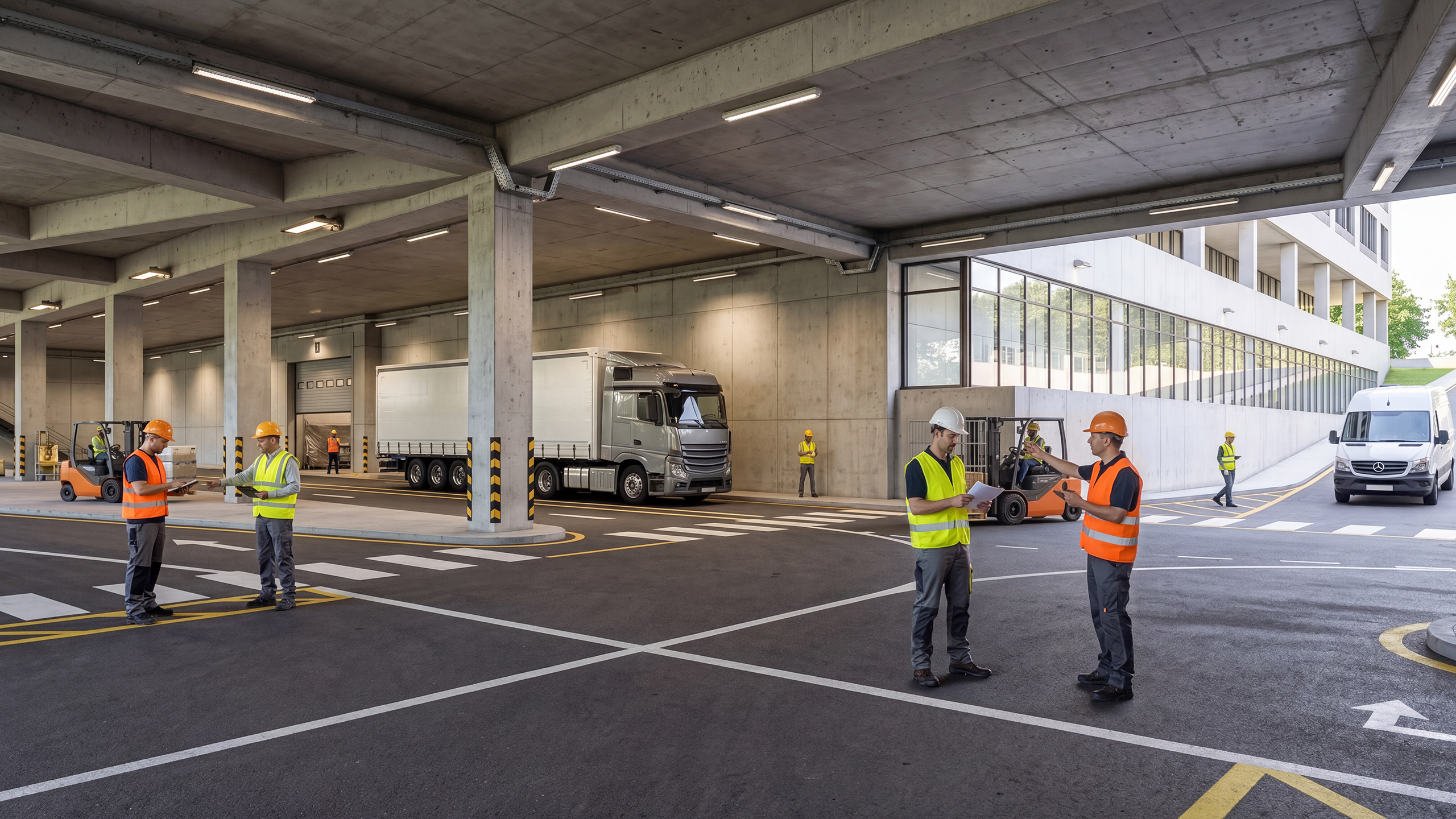 Neue Schmiede am Frankfurter Ring 227 in München – Visualisierung eines produktiven Stadtquartiers mit Gewerbe-, Büro- und begrünten Freiräumen